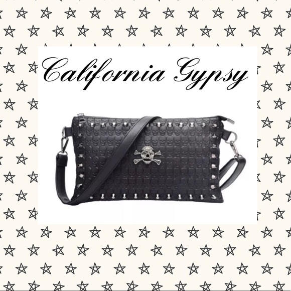 UNBRANDED Handbags - Skull Studded Crossbody Bag